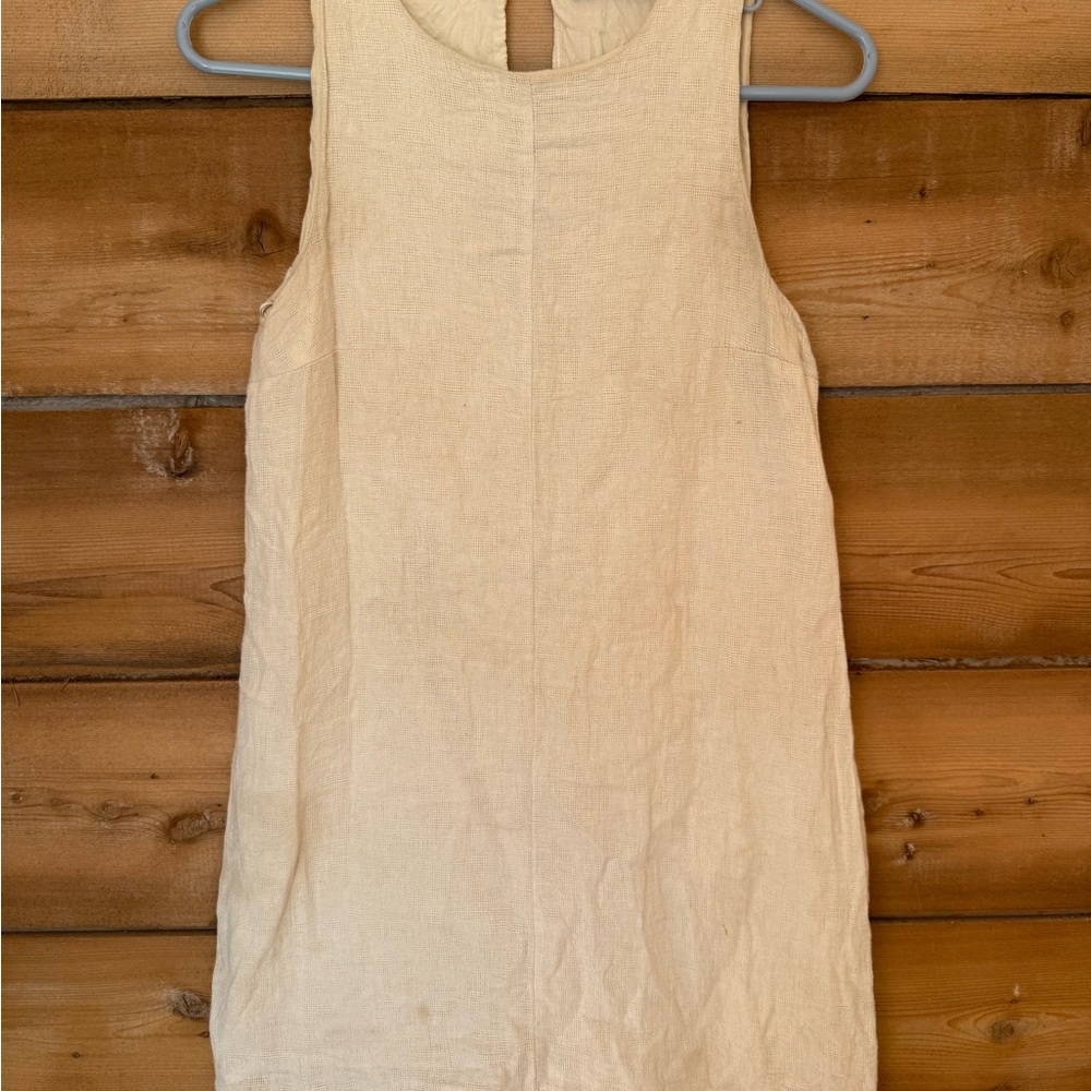 Sleeveless Cream Dress